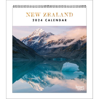 2024 Calendar New Zealand Deluxe Wall Browntrout A02950.