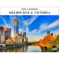 2024 Calendar Melbourne & Victoria Horizontal Wall Browntrout A03186.
