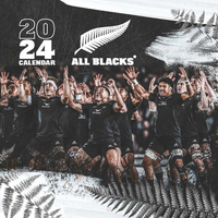 2024 Calendar All Blacks Official Square Wall Browntrout A03636