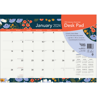 2024 Calendar Spring Floral Desk Pad Browntrout A03889