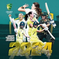 2024 Calendar Cricket Australia Women Square Wall Browntrout A04015