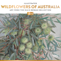 2026 Calendar Illustrated Wildflowers of Australia, Art from the Ellis Rowan Collection Square Wall, BrownTrout A05302