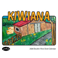 2026 Calendar Kiwiana Double-View Desk Easel, BrownTrout A05371