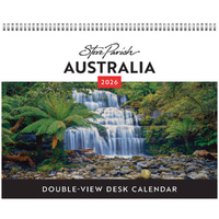 2026 Calendar Steve Parish Australia Double-View Desk Easel, BrownTrout A05388