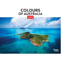 2026 Calendar Colours of Australia Horizontal Wall, BrownTrout A05548
