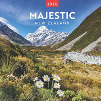 2026 Calendar Majestic New Zealand Square Wall, BrownTrout A06088