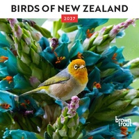 2027 Calendar New Zealand Birds Mini Wall, Browntrout A06927
