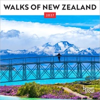 2027 Calendar Walks of New Zealand Mini Wall, Browntrout A06958