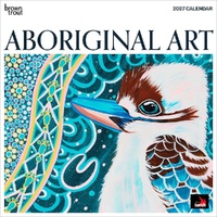 2027 Calendar Aboriginal Art Square Wall, Browntrout A07023