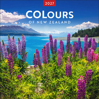 2027 Calendar Colours of New Zealand Square Wall, Browntrout A07184