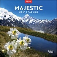 2027 Calendar Majestic New Zealand Square Wall, Browntrout A07283