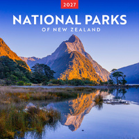 2027 Calendar National Parks of New Zealand Square Wall, Browntrout A07443