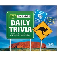 2027 Calendar Daily Trivia Day-to-Day Boxed, Browntrout A07573