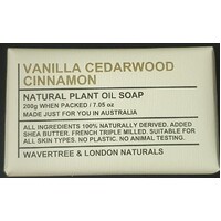Wavertree & London Naturals Soap Bars - Vanilla Cedarwood Cinnamon 200g