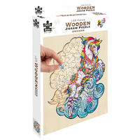 Puzzle Master Wooden Jigsaw Puzzle 129 Piece Unicorn