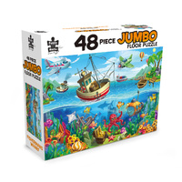 Puzzle Master Jumbo Jigsaw Floor Puzzle 48 Piece Fishermans Wharf