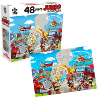 Puzzle Master Jumbo Jigsaw Floor Puzzle 48 Piece Fire Emergency