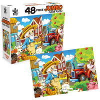 Puzzle Master Jumbo Jigsaw Floor Puzzle 48 Piece Feeding Time