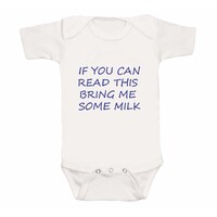 Artico Baby Bodysuit Baby Talk If You Can Read This BTO006