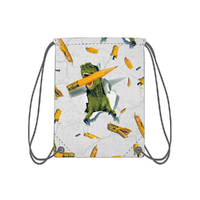 Got It Covered Drawstring Bag Dino Pencil, Great for School