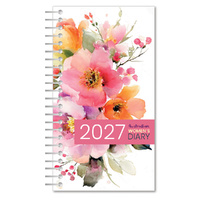 2027 Diary Australian Women's Diary Slim Week to View White