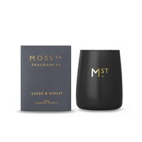 Moss Fragrances Suede & Violet Scented Candle