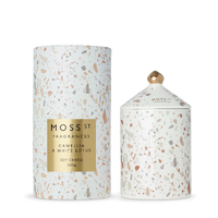 Moss St. Ceramics Soy Candle Large 320 g - Camellia & White Lotus CND320CAME
