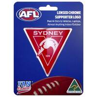 Fan Emblems Decal AFL Sydney Swans Logo Car Sticker JAS-FEA10378-023B