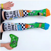 Madmia Socks Ages 3-5 Toddler - GAME, Novelty Socks