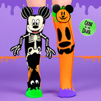 Madmia Socks Ages 6-99 One Size Fits Most - MICKEY GLOW-IN-THE-DARK, Novelty Socks
