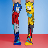 Madmia Socks Ages 6-99 One Size Fits Most TRANSFORMERS Novelty Socks
