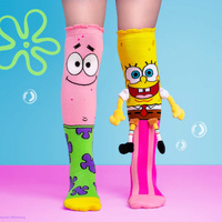 Madmia Socks Ages 6-99 One Size Fits Most SPONGEBOB Novelty Socks