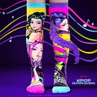 Madmia Socks Ages 6-99 One Size Fits Most - KPop Demon Hunters Huntr/x Novelty Socks