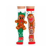 MADMIA Socks Ages 6-99 One Size Fits Most - GINGERBREAD Novelty Socks