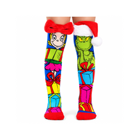 MADMIA Socks Ages 6-99 One Size Fits Most - GRINCHMAS Novelty Socks
