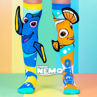 Madmia Socks Ages 6-99 One Size Fits Most - DISNEY PIXAR FINDING NEMO Novelty Socks
