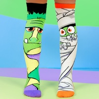 Madmia Socks Ages 6-99 One Size Fits Most - MUMMY & FRANKY Novelty Socks