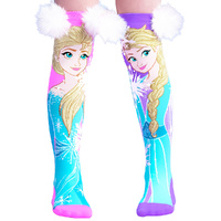 Madmia Socks Ages 6-99 One Size Fits Most - DISNEY FROZEN ELSA SPARKLE, Novelty Socks