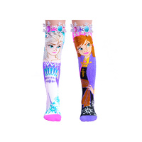 Madmia Socks Ages 6-99 One Size Fits Most - DISNEY FROZEN SISTERS Novelty Socks