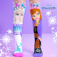 Madmia Socks Ages 6-99 One Size Fits Most - DISNEY FROZEN SISTERS Novelty Socks