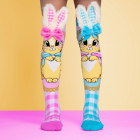 Madmia Socks Ages 3-5 Toddler BUTTERCREAM BUNNY Novelty Socks