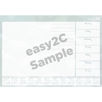 2022 Calendar easy2C Desk Pad, EsE-2c Easy To See 4245