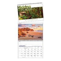 2026 Calendar Hidden Places 337x240mm Wiro Wall, easy2C 4263