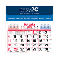 2026 Calendar easy2C 210x225mm Magnetic Wall 4278