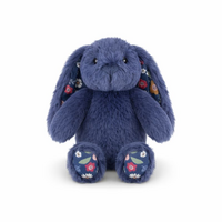 Lily & George Plush 22cm Littlefoot Bunny - Floral Sapphire, WLG-841