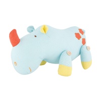 Lily & George Plush 15cm Safari Friends - Hank the Rino, WLG-849