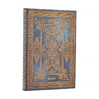 2026 Diary Paperblanks Mini Week-At-A-Time Horizontal Hardcover Blue Luxe