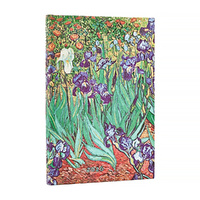 2026 Diary Paperblanks Mini Week-At-A-Time Horizontal Hardcover Van Gogh's Irises