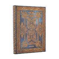 2026 Diary Paperblanks Midi Day-At-A-Time  Hardcover Blue Luxe