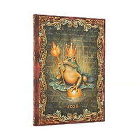 2026 Diary Paperblanks Midi Week-At-A-Time Horizontal Hardcover The Brothers Grimm Frog Prince
